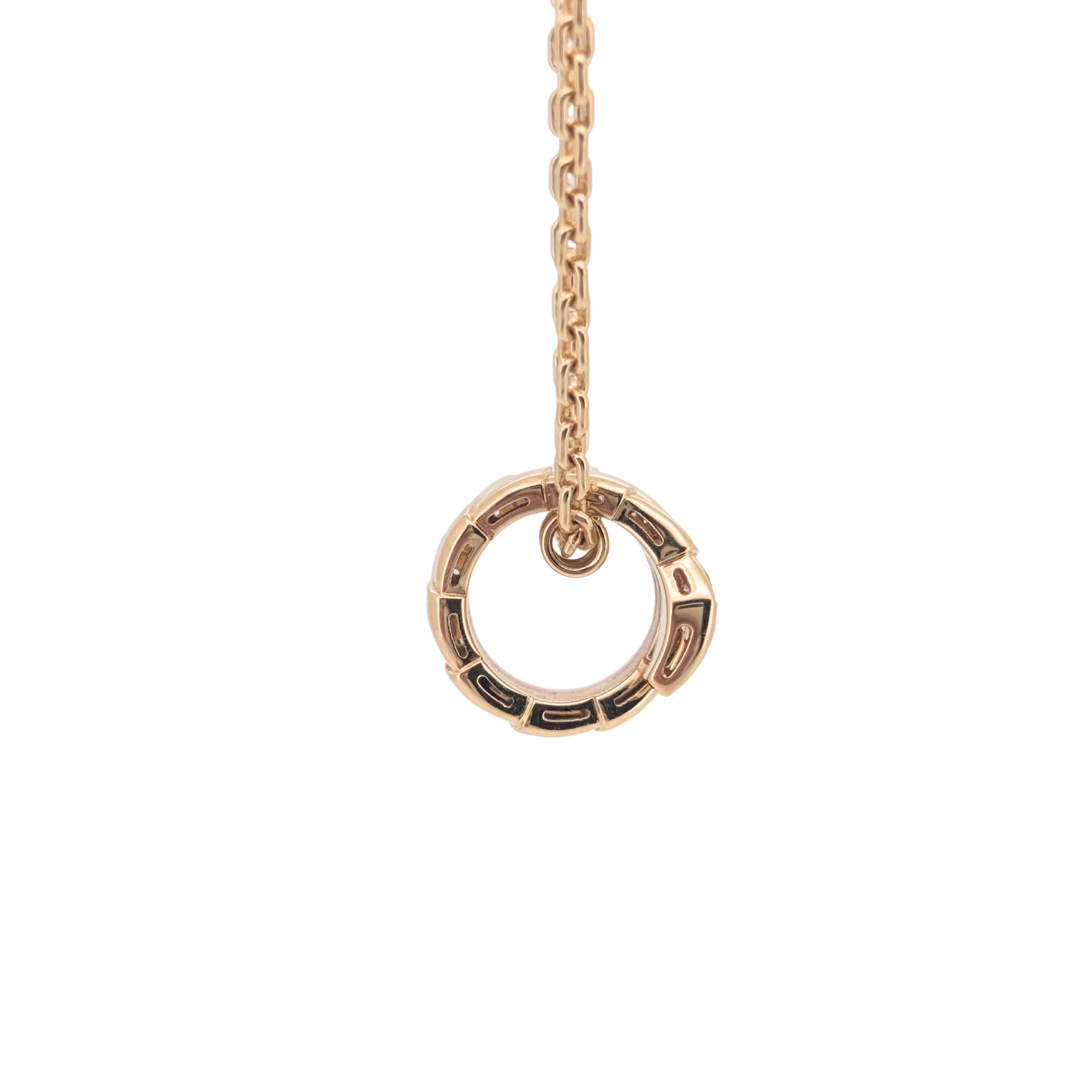 Bvlgri Serpenti Viper Necklace Diamond 18k Yellow Gold