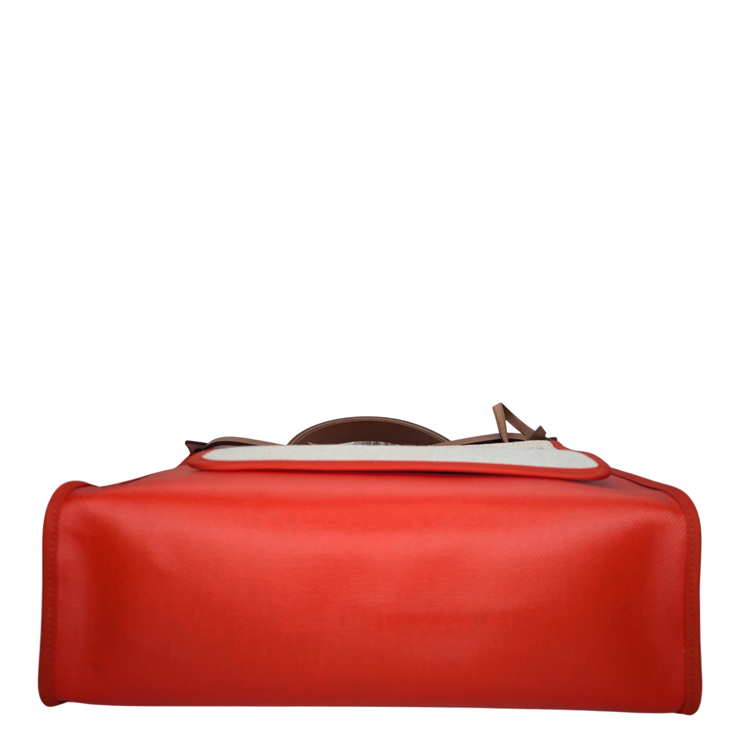 Hermes Herbag 31 Berline Canvas Hunter Orange ختم U
