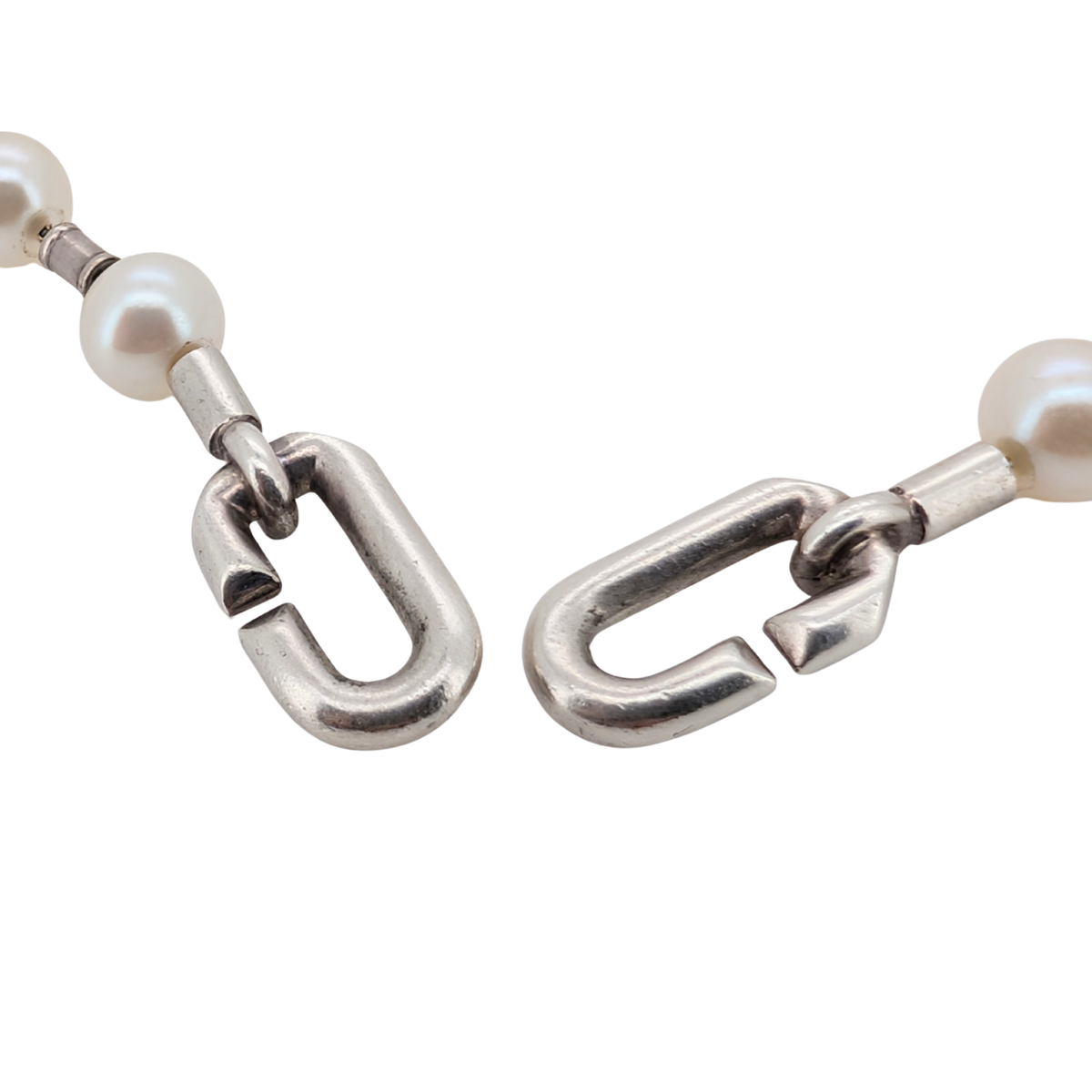 Tiffany & Co Hardwear Lock Pearl Sterling Silver Necklace Bracelet