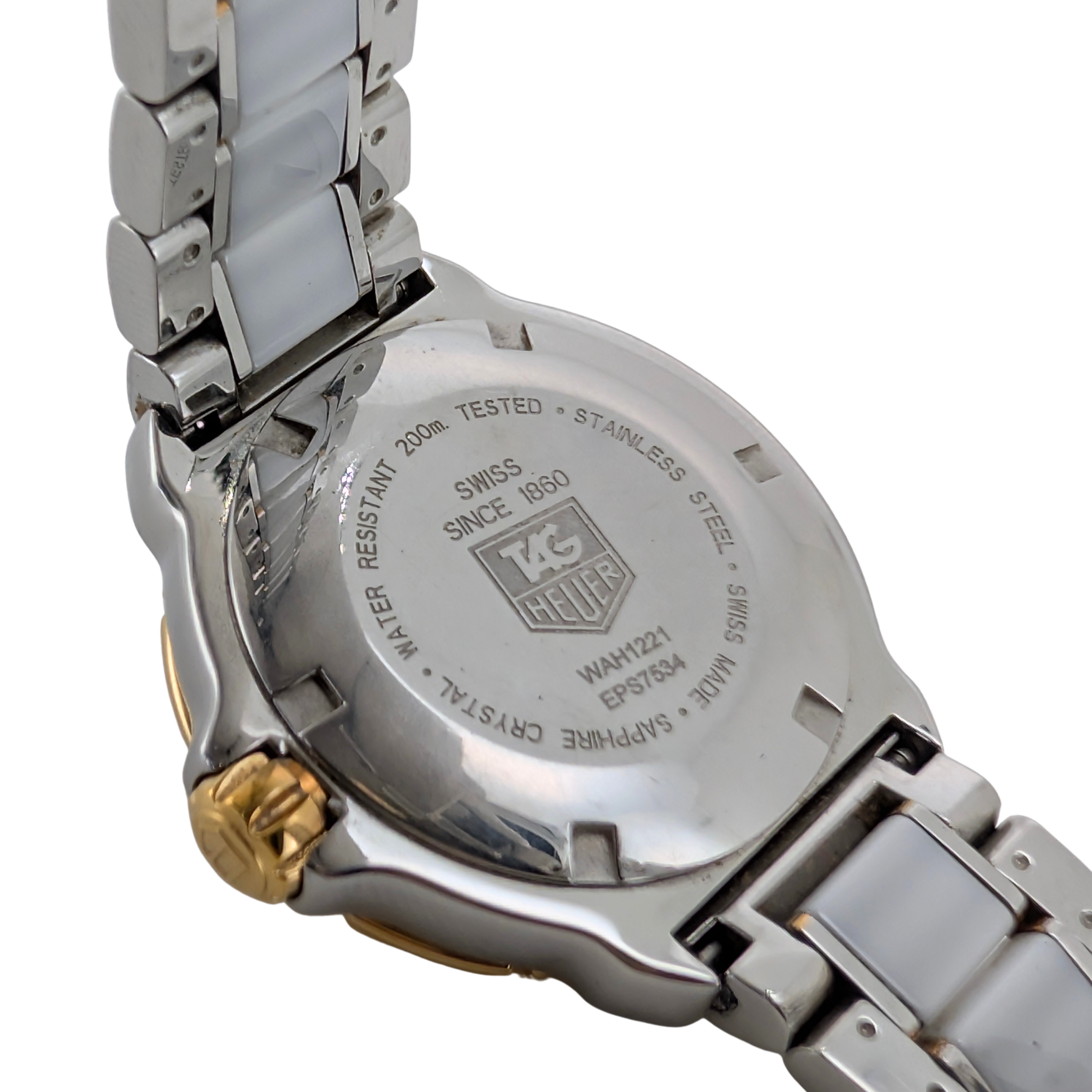 ساعة TAG Heuer Formula 1 Ceramic Diamond WAH1221 بيضاء 37 ملم