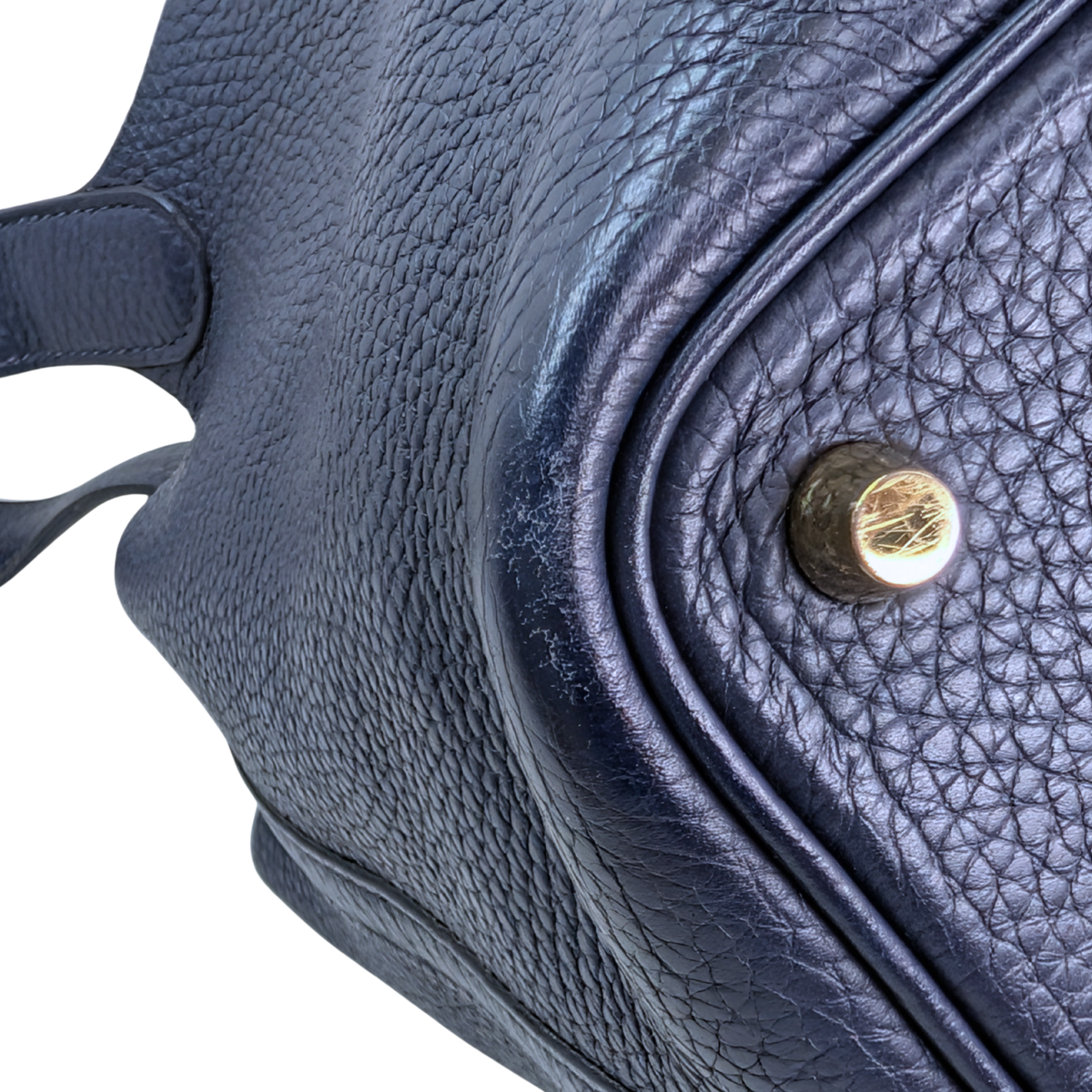 Hermes Picotin 18 Clemence Dark Blue GHW Stamp B