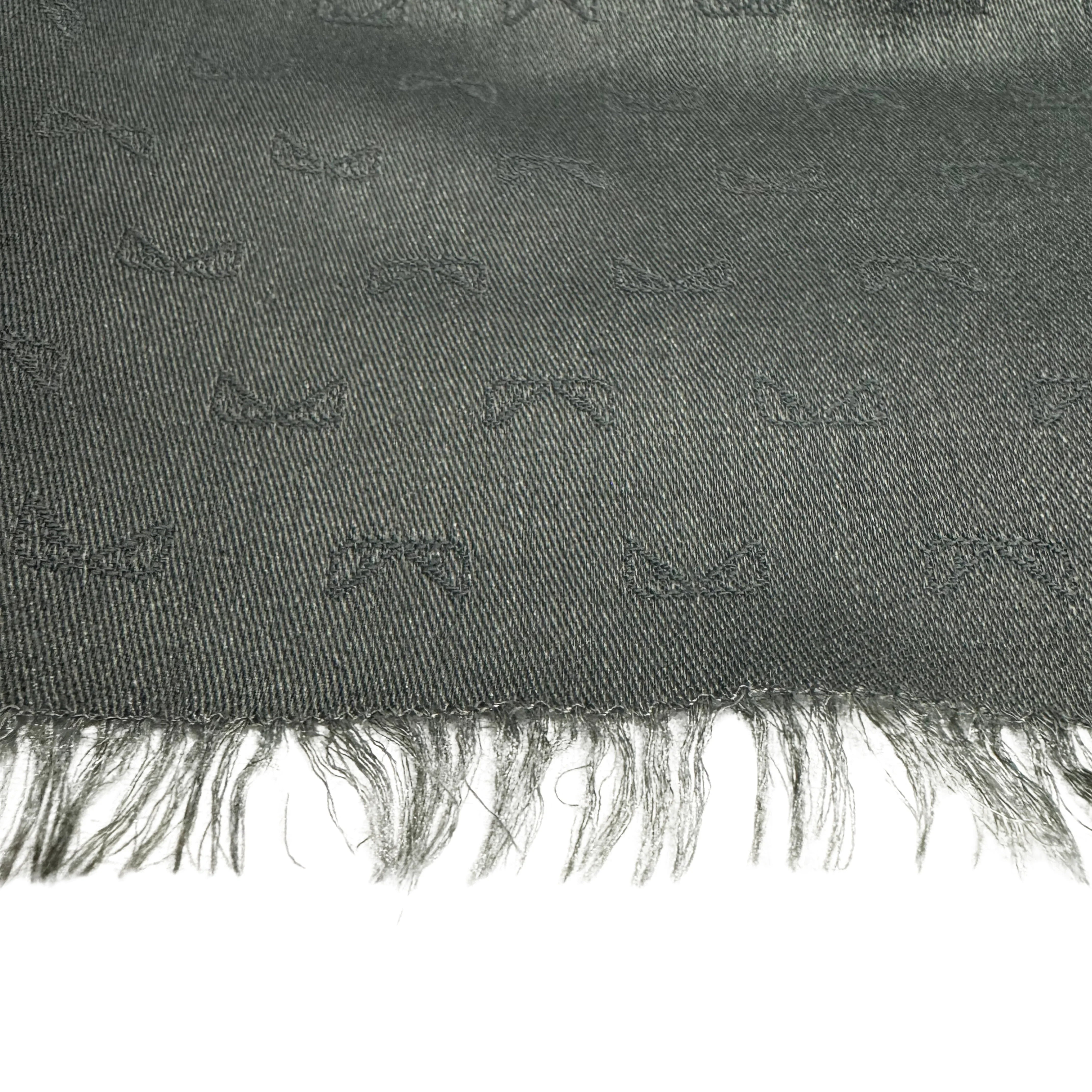 Grey Fendi shawl Monster Pattern - Lost Designer