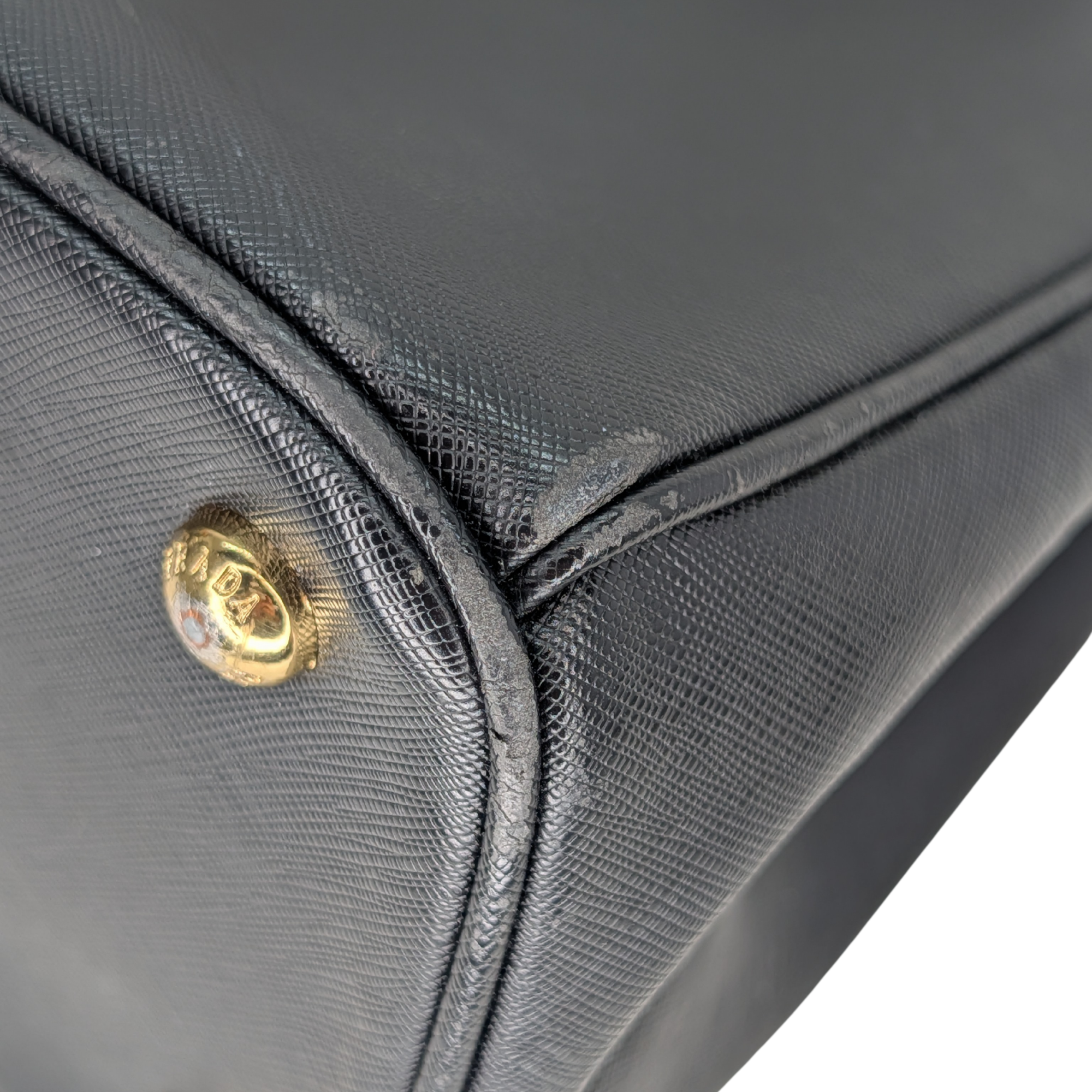 Prada Saffiano Galleria Double Zip Black