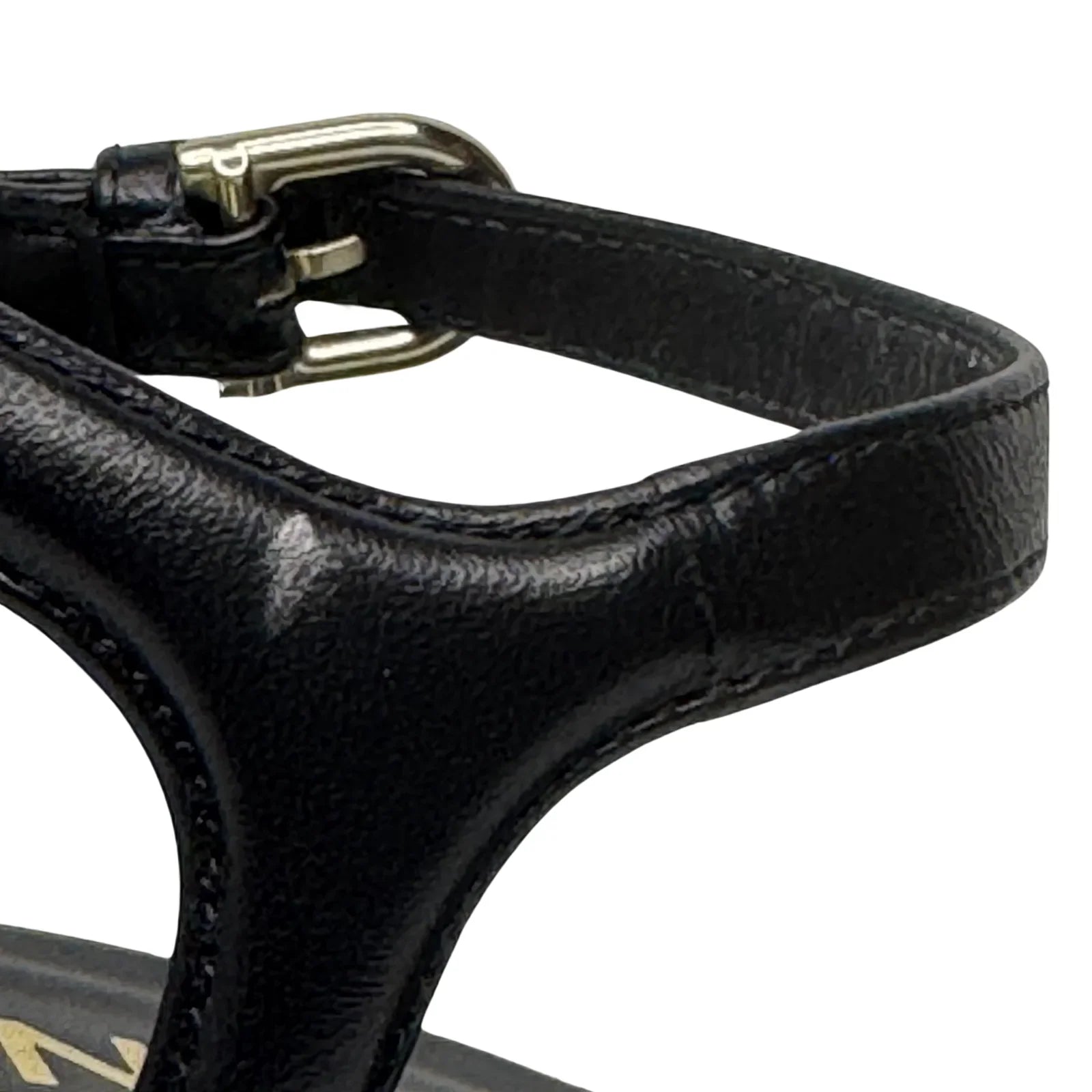 Chanel Black Lambskin Leather Classic Sandals – Size 36C - Lost Designer