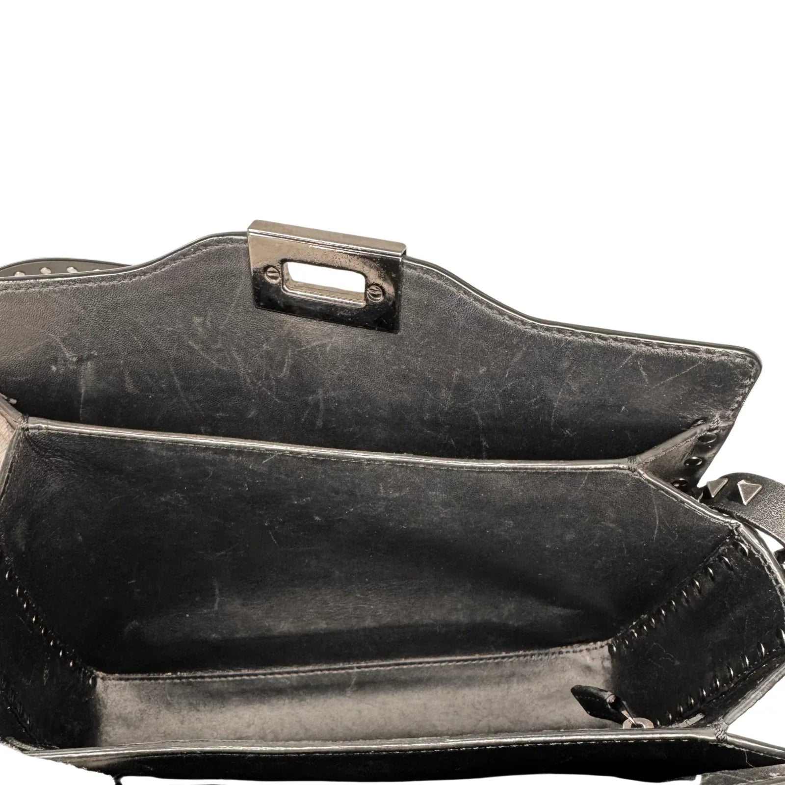 Valentino Black Leather Shoulder Bag - Lost Designer