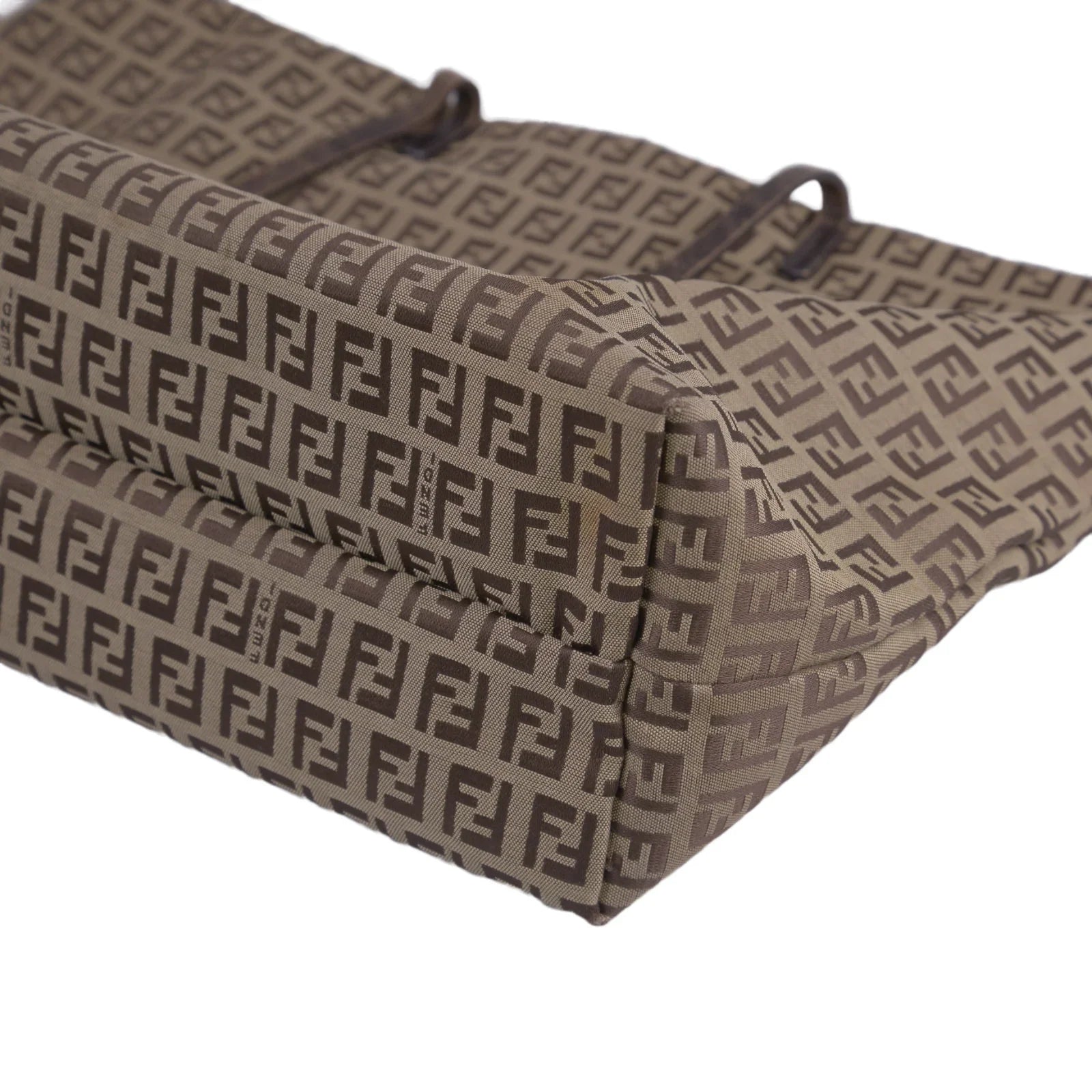 Fendi Canvas Zucca Brown Monogram Tote Bag - Lost Designer